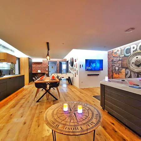 アパート Loft & Spa-6 Pers-jacuzzi-parking-jardin-clim-colmar Muntzenheim